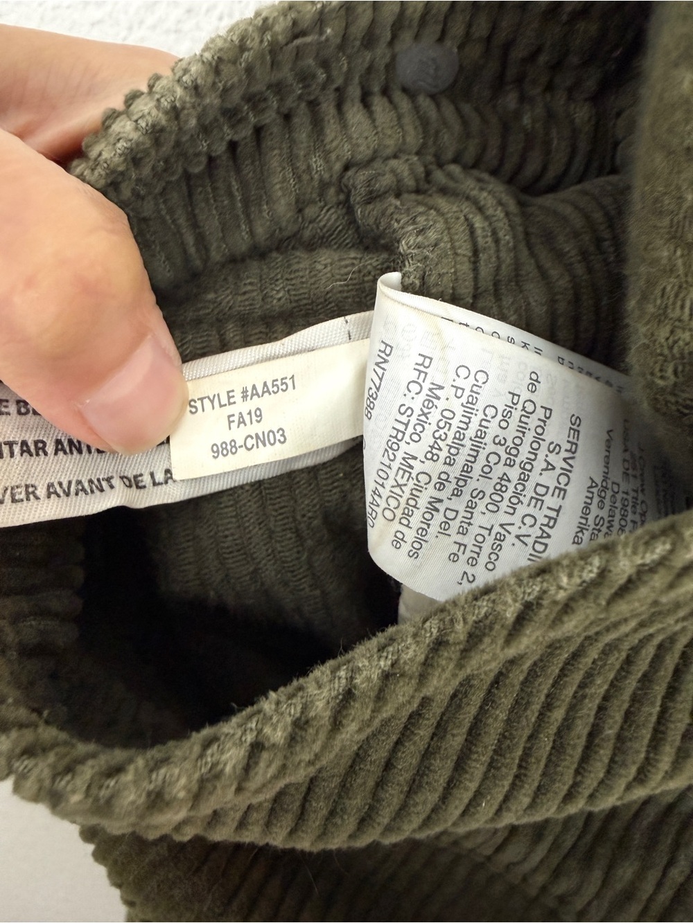 Madewell Corduroy Straight Leg Bib Overalls Medium - Picture 9 of 10